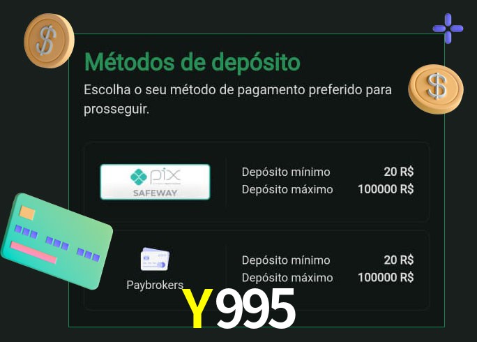 O cassino Y995bet oferece uma grande variedade de métodos de pagamento