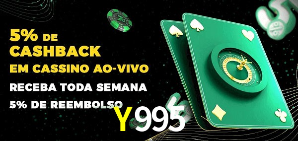 Promoções do cassino ao Vivo Y995